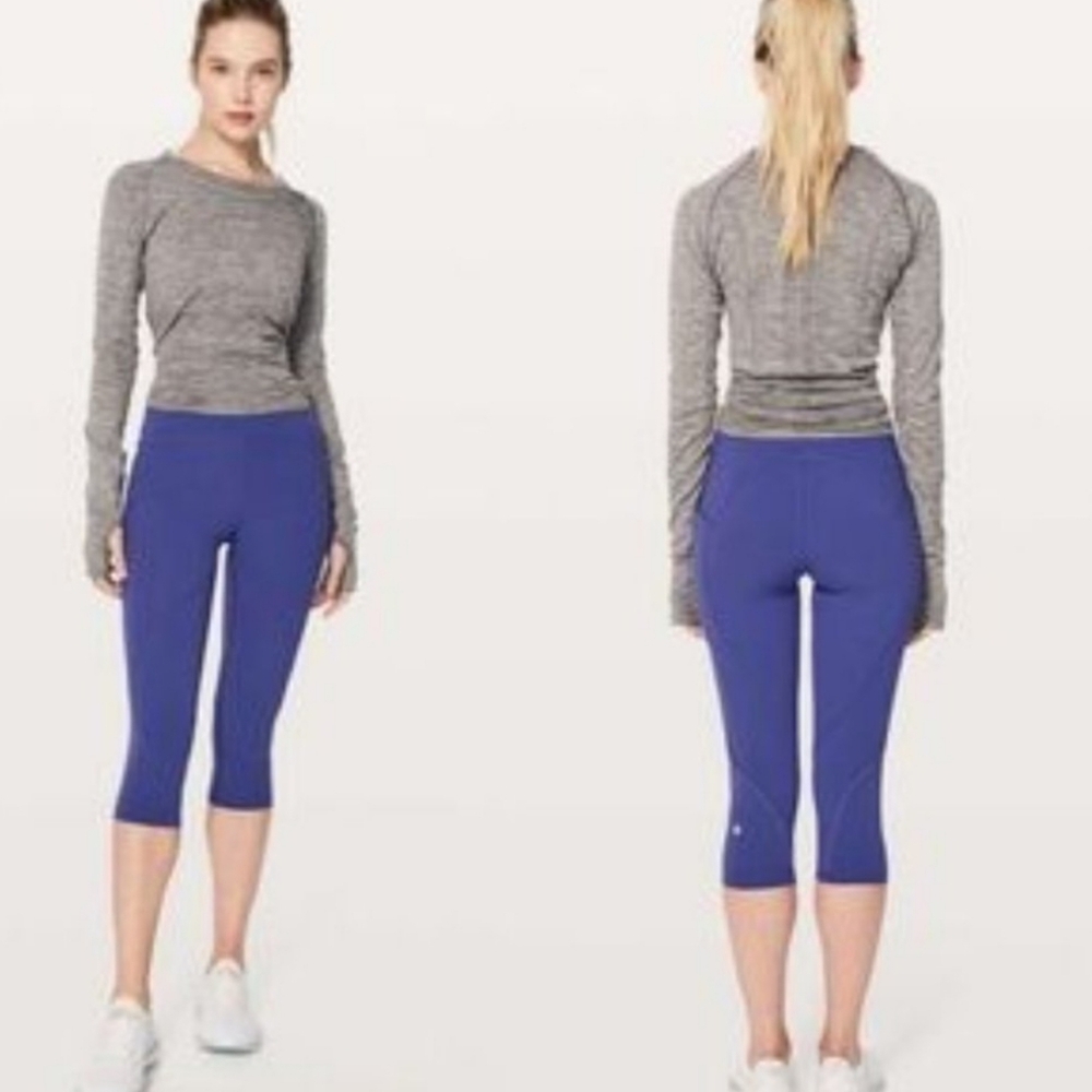 Lululemon Lead The Pack Crop 23" Stony Grape Sz10